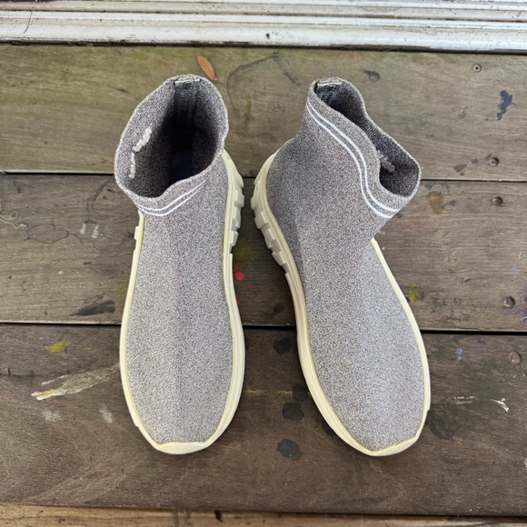 Miu Miu Shoes - Miu Miu Textured Gray Boots